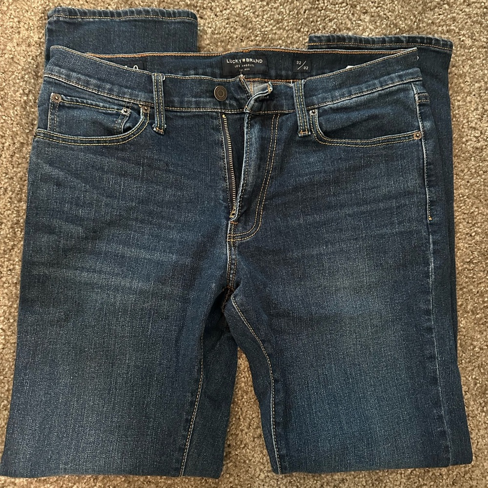 Lucky Brand Jeans Men’s 32 x 32 Denim slim Fit Regular Inseam like new